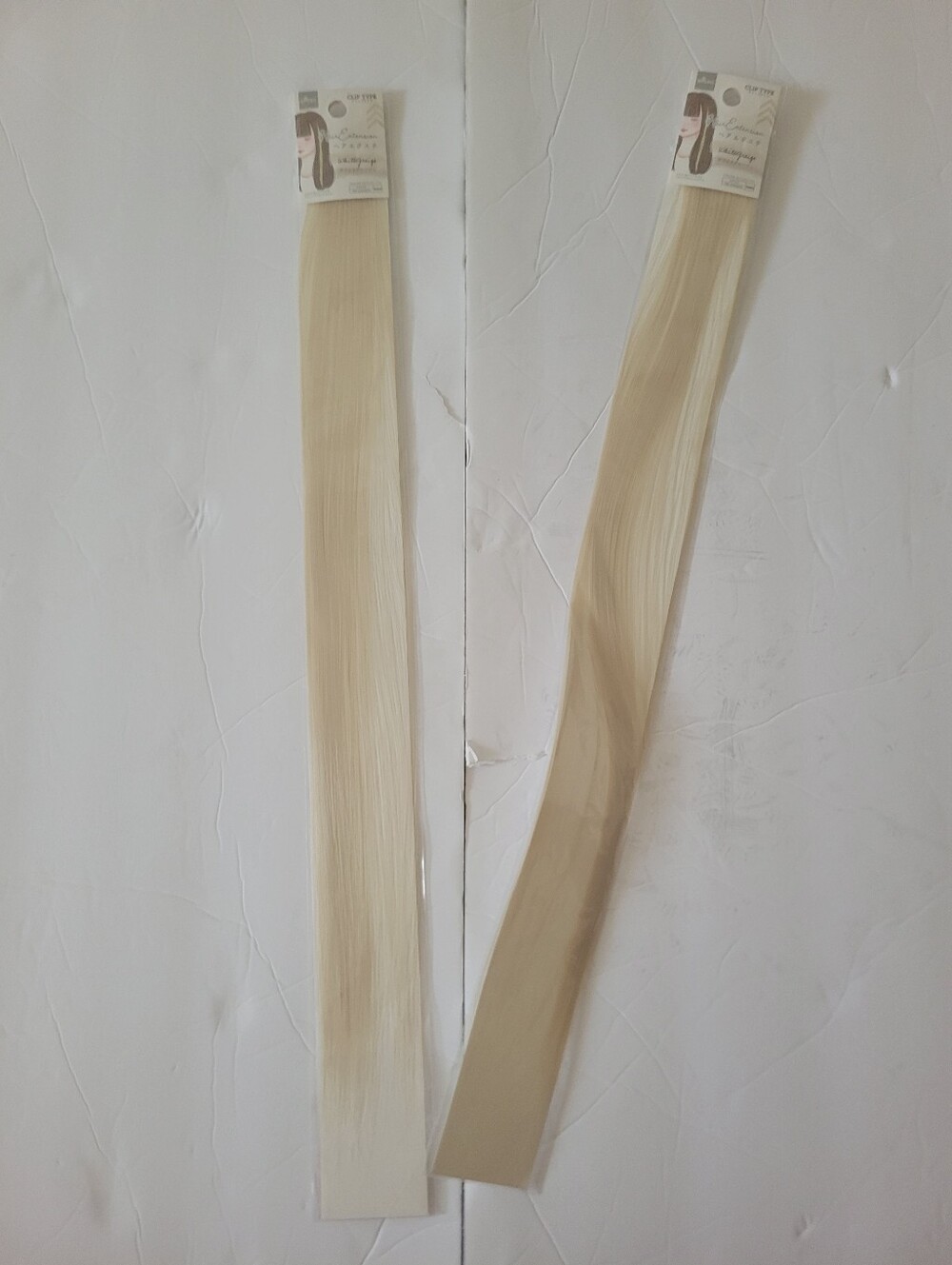 Two Packets of WhiteGriege Hair Extension Clips